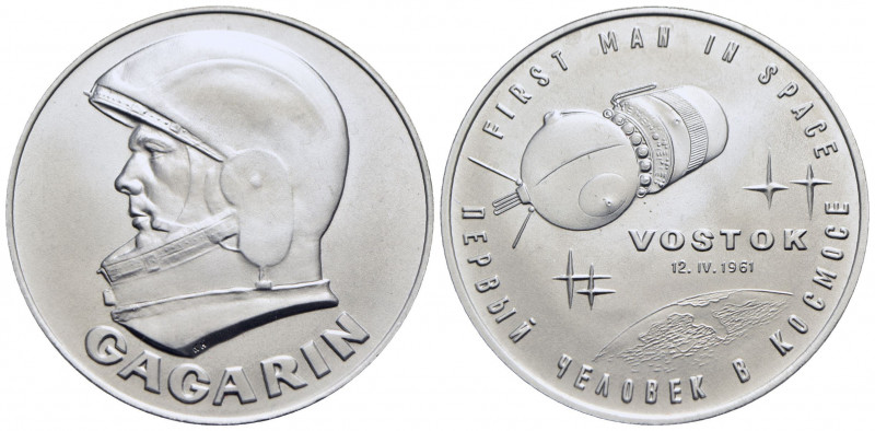 PERSONAGGI - Jurij Gagarin (astronauta) (1934-1968) - Medaglia - 1961 Ø: 40 mm. ...