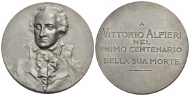 PERSONAGGI - Vittorio Alfieri (scrittore) (1749-1803) - Medaglia - 1903 Opus: Johnson Ø: 52 mm. - MB - qFDC