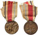 FASCISTE. FIUME. Medaglia VIII raduno artiglieri d'Italia 1940 anno XVIII. AE (12,5 g). SPL