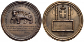 FASCISTE - - Medaglia - 1939 A. XVII - Comando del XIV Corpo d'Armata Treviso - Leone di San Marco - R/ Fasci littori e dedica Ø: 60 mm. - AE R - qFDC...