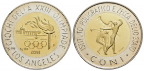 REPUBBLICA - Repubblica Italiana (emissioni in lire) (1946-2001) - Medaglia - 1984 - CONI Opus: Soccorsi Ø: 32 mm. - ARGENTO / VERMEIL - FDC