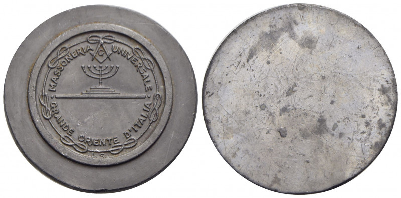 VARIE - - Medaglia - Massoneria Universale Ø: 70 mm. - (Pb g. 128,67) - qFDC