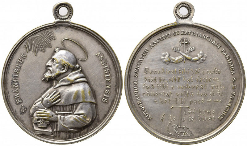 RELIGIOSE. Medaglia San Francesco d'Assisi (700° anniversario della morte) 1926....
