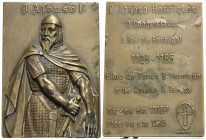 PERSONAGGI - Alfonso I (detto il Conquistatore) (1128-1185) - Medaglia - Placca - Busto con armatura e spada di 3/4 a s. - R/ Scritte e date Opus: Vas...