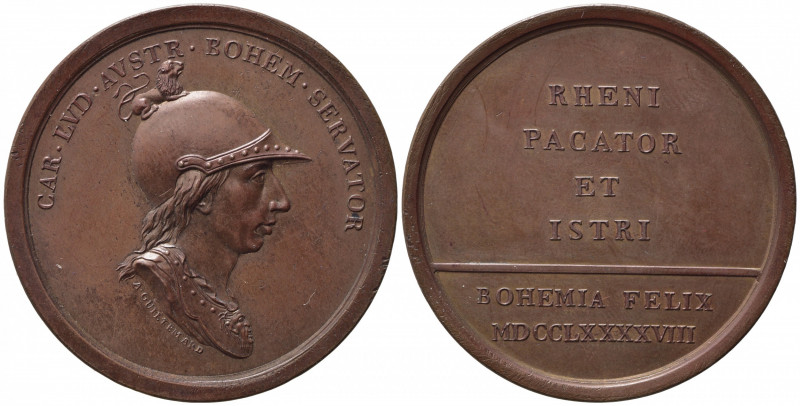 AUSTRIA. Medaglia Campagne militari di Carlo Luigi d'Austria in Germania 1798. A...