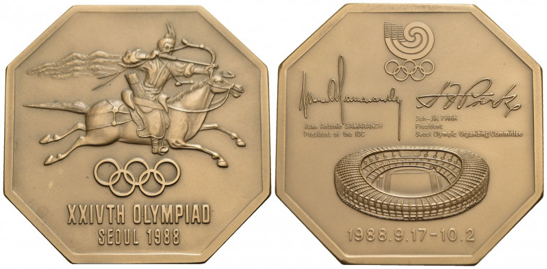 COREA DEL SUD - Repubblica - Medaglia - 1988 - Olimpiadi di Seul Ø: 65 mm. - AE ...