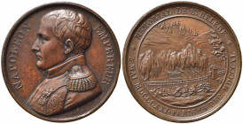 FRANCIA. Napoleoniche. Medaglia Napoleone Imperatore AE (35,18 g - 41,42 mm) Opus A.Bovy. MEMORIAL DE S.HELENE 1821-1840. SPL