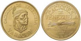VENEZUELA. 60 Bolivares 1955. Au (30mm, 22.24g). Inter-Change Bank, Switzerland. SPL