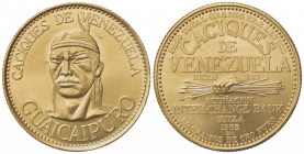 VENEZUELA. 60 Bolivares 1955. Au (30mm, 22.24g). Inter-Change Bank, Switzerland. SPL