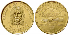 VENEZUELA. 60 Bolivares 1955. Au (30mm, 22.24g). Inter-Change Bank, Switzerland. SPL, colpetti sui bordi