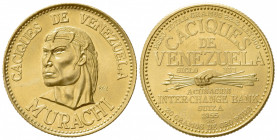 VENEZUELA. 60 Bolivares 1955. Au (30mm, 22.28g). Inter-Change Bank, Switzerland. SPL