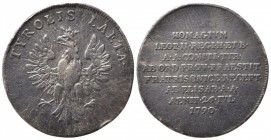 TIROLO. Leopoldo II (1790-1792). Medaglia TYROLIS LAETA. Ag (4,31 g). BB