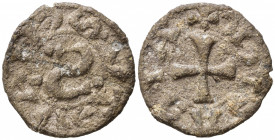 SIENA. Tessera mercantile (XIII-XIV sec.). Grande S - Croce. (3,87 g). qBB