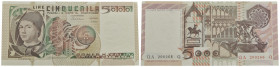 BANCA d'ITALIA - Repubblica Italiana (emissioni in lire) (1946-2001) - 5.000 Lire - A. da Messina - 19/10/1983 - R Alfa 808; Lireuro 68D Ciampi/Stevan...