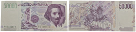 BANCA d'ITALIA - Repubblica Italiana (emissioni in lire) (1946-2001) - 50.000 Lire - Bernini 2° tipo - 27/05/1992 - Alfa 906; Lireuro 81A Ciampi/Spezi...