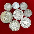 ESTERE. Lotto di 8 monete AG. BB