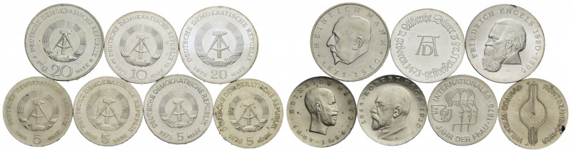 Estere - - - GERMANIA - lotto di 7 monete - - FDC
