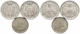 Zecche Italiane - - - RSM - 10 lire 1933-35, 5 lire 1936 - Lotto di tre monete - Varie
