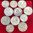 SAVOIA. Regno d'Italia. Lotto di 11 monete in argento. SPL