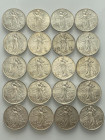 SAVOIA. Vittorio Emanuele III (1900-1943). Lotto di 20 monete da 2 lire 1911 "Cinquantenario". Ag. Gig.100. SPL
