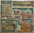 Cartamoneta-Estera - - - Lotto di 10 banconote e un biglietto della Lotteria di Tripoli da 12 Lire 1933 An. XI - Lotto di 11 pezzi - med. BB