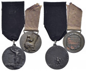 Medaglie - - - Lotto 2 medaglie fasciste 1) Medaglia coniata, realizzata nel 1940 per premiare i partecipanti al VII Concorso Nazionale di Ricamo. 2) ...