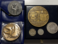 VARIE. Lotto misto di medaglie (3) e monete (3). AE - AG