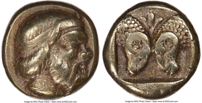 LESBOS. Mytilene. Ca. 454-427 BC. EL sixth-stater or hecte (10mm, 2.51 gm, 5h). ...