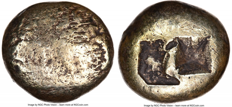 IONIA. Uncertain mint. Ca. 650-600 BC. EL third-stater or trite (12mm, 4.47 gm)....