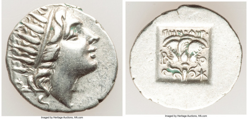 CARIAN ISLANDS. Rhodes. Ca. 88-84 BC. AR drachm (16mm, 2.02 gm, 10h). Choice XF....