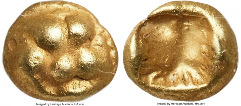 LYDIAN KINGDOM. Alyattes or Croesus (ca. 610-546 BC). EL 1/24 stater or myshemih...