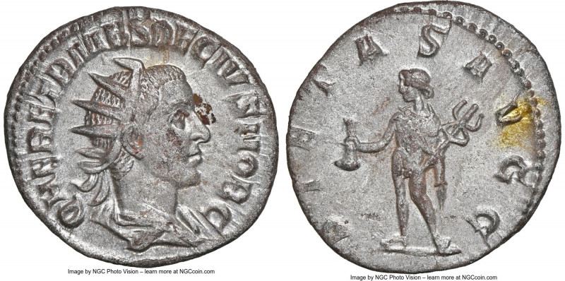 Herennius Etruscus, as Caesar (AD 251). AR antoninianus (21mm, 2.80 gm, 12h). NG...