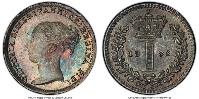 Victoria Prooflike Maundy Penny 1883 PL66 PCGS, KM727, S-3920. Gunmetal toning. ...