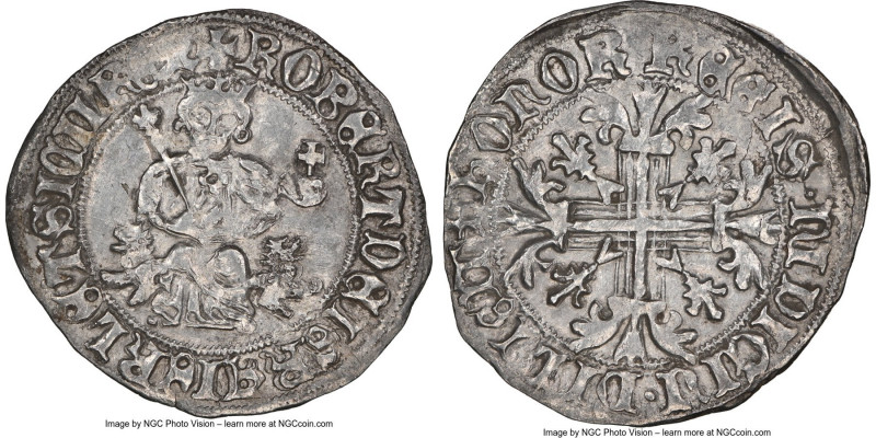 Naples & Sicily. Robert d'Anjou 4-Piece Lot of Certified Gigliati ND (1309-1343)...