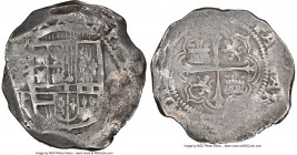 Philip III Cob 4 Reales ND (1607-1614) Mo-F VF30 NGC, Mexico City mint, KM37.2, Cal-Type 78 or 79. 13.58gm. 

HID09801242017

© 2022 Heritage Auct...