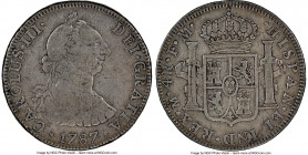 Pair of Certified 4 Reales NGC, 1) Charles III 4 Reales 1787 Mo-FM - VF Details (Obverse Scratched), KM97.2a 2) Charles IV 4 Reales 1794 Mo-FM - XF De...