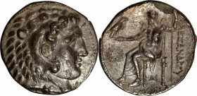 MACEDON. Kingdom of Macedon. Philip III, 323-317 B.C. AR Tetradrachm (16.65 gms), Uncertain Mint in Cilicia. NGC EF, Strike: 5/5 Surface: 2/5. Edge Ch...