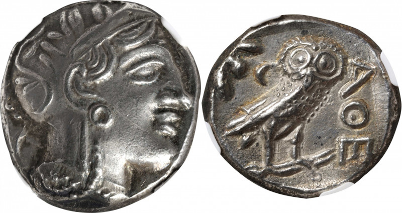 ATTICA. Athens. AR Fourree Tetradrachm (16.95 gms), ca. 5th-4th Centuries B.C. N...