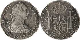 MEXICO. 8 Reales, 1783-Mo FF. Mexico City Mint. Charles III. NGC Genuine.
KM-106.2. This example bears the pitted surfaces that are normally encounte...