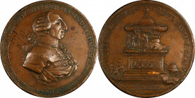 MEXICO. Death of Charles III/Academy of San Carlos Bronze Medal, 1789. EXTREMELY FINE Details. Edge Marks, Graffiti.
Grove-K84c. By G. A. Gil. Diamet...