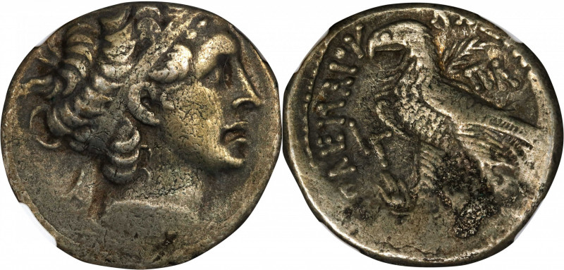 PTOLEMAIC EGYPT. Kleopatra VII Thea Neotera, 51-30 B.C. BI Tetradrachm (14.50 gm...