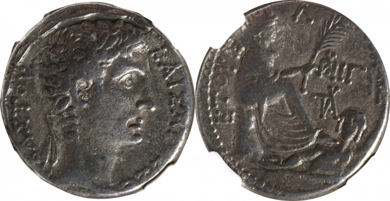 AUGUSTUS, 27 B.C.- A.D. 14. Syria, Seleucis and Pieria, Antioch. AR Tetradrachm ...