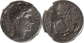 AUGUSTUS, 27 B.C.- A.D. 14. Syria, Seleucis and Pieria, Antioch. AR Tetradrachm (15.05 gms), dated year 30 of the Actian Era and Cos. XIII (2/1 B.C.)....