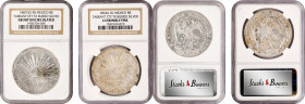 MEXICO. Duo of 8 Reales (2 Pieces), 1874-A DL & 1887-Go RR. Both NGC Certified.
1) 1874-A DL. Alamos Mint. NGC "EXTREMELY FINE." KM-377; DP-As12. 2) ...