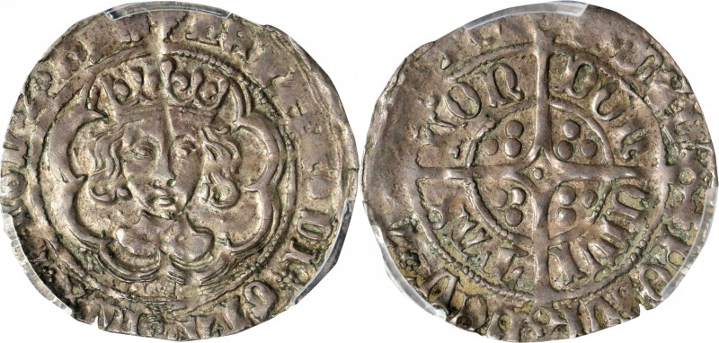 GREAT BRITAIN. 1/2 Groat, ND (1487). London Mint; mm: lis. Henry VII. PCGS MS-62...