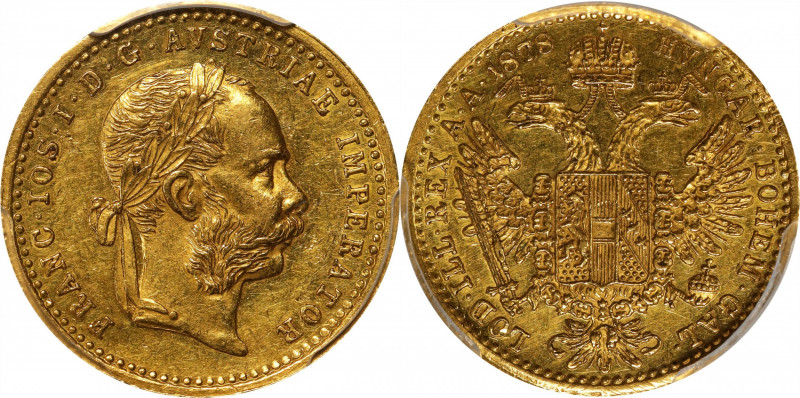 AUSTRIA. Ducat, 1878. Vienna Mint. Franz Joseph I. PCGS MS-62.
Fr-493; KM-2267....