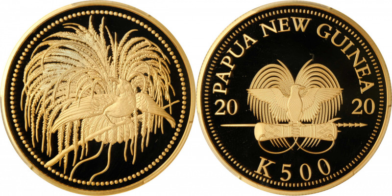 PAPUA NEW GUINEA. 500 Kina, 2020. Commonwealth Mint. PCGS PROOF-70 Deep Cameo.
...