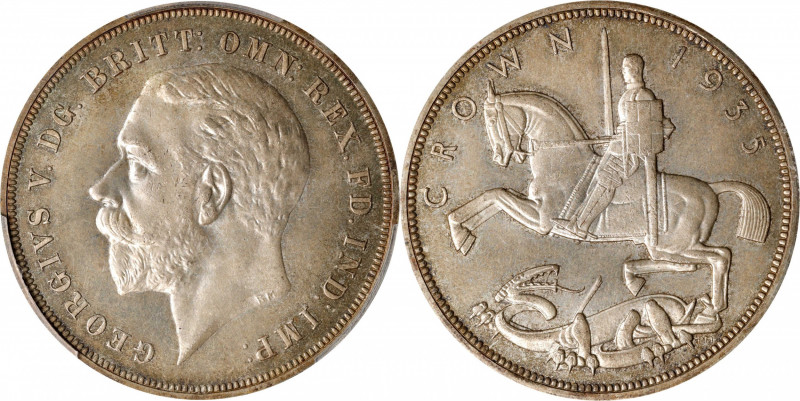 GREAT BRITAIN. Crown, 1935. London Mint. George V. PCGS SPECIMEN-65.
S-4049; KM...