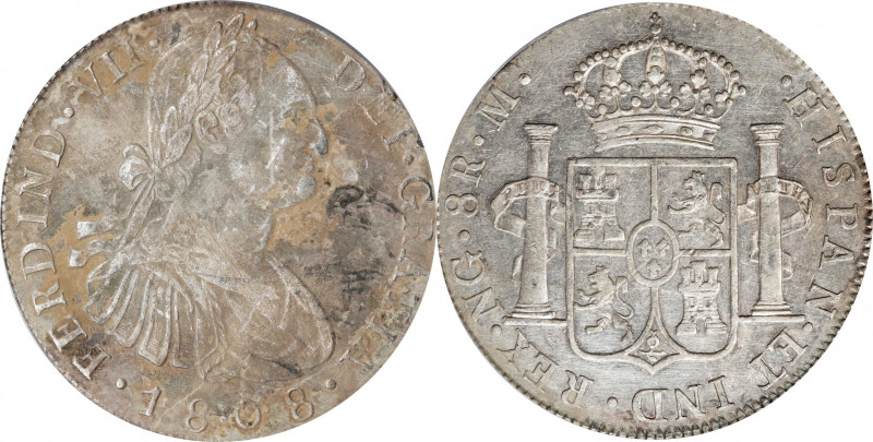 GUATEMALA. 8 Reales, 1808-NG M. Nueva Guatemala Mint. Ferdinand VII. PCGS Genuin...