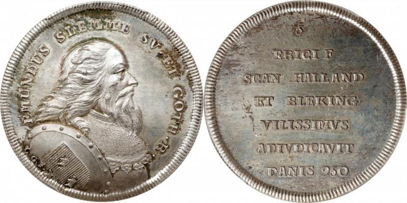 SWEDEN. Emund Slemme (the Bad) Silver Medal, ND (1745-60). PCGS SPECIMEN-67.
Hi...